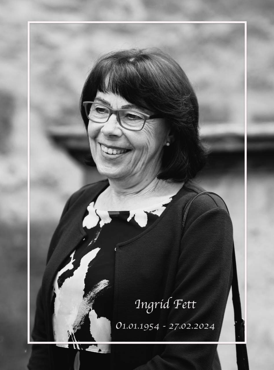 Wir trauern um unser Ehrenmitglied Ingrid Fett